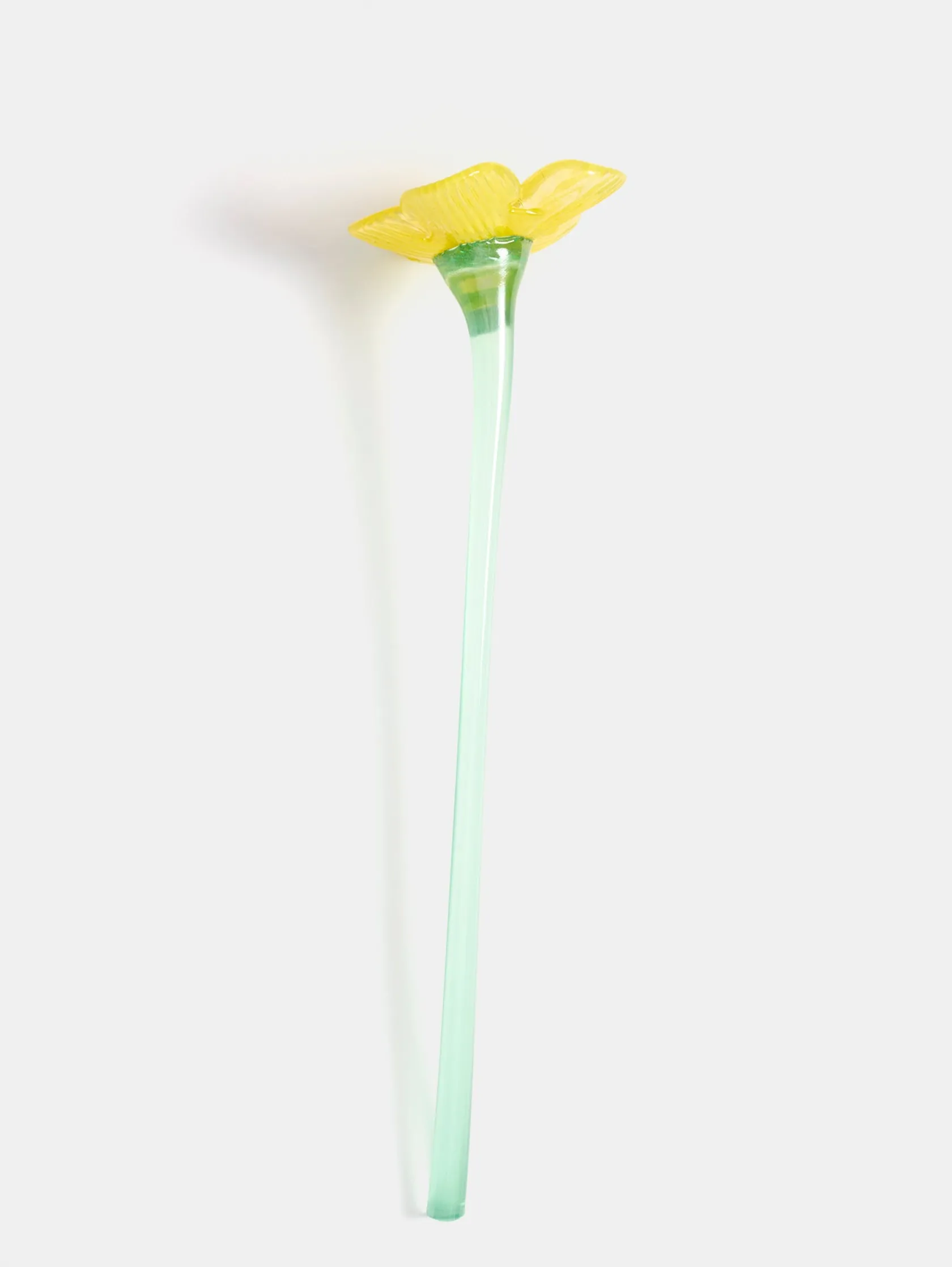 HOFF Decoración|Decoración^MOUTHBLOWN CRYSTAL FLOWER YELLOW