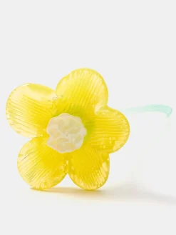 HOFF Decoración|Decoración^MOUTHBLOWN CRYSTAL FLOWER YELLOW