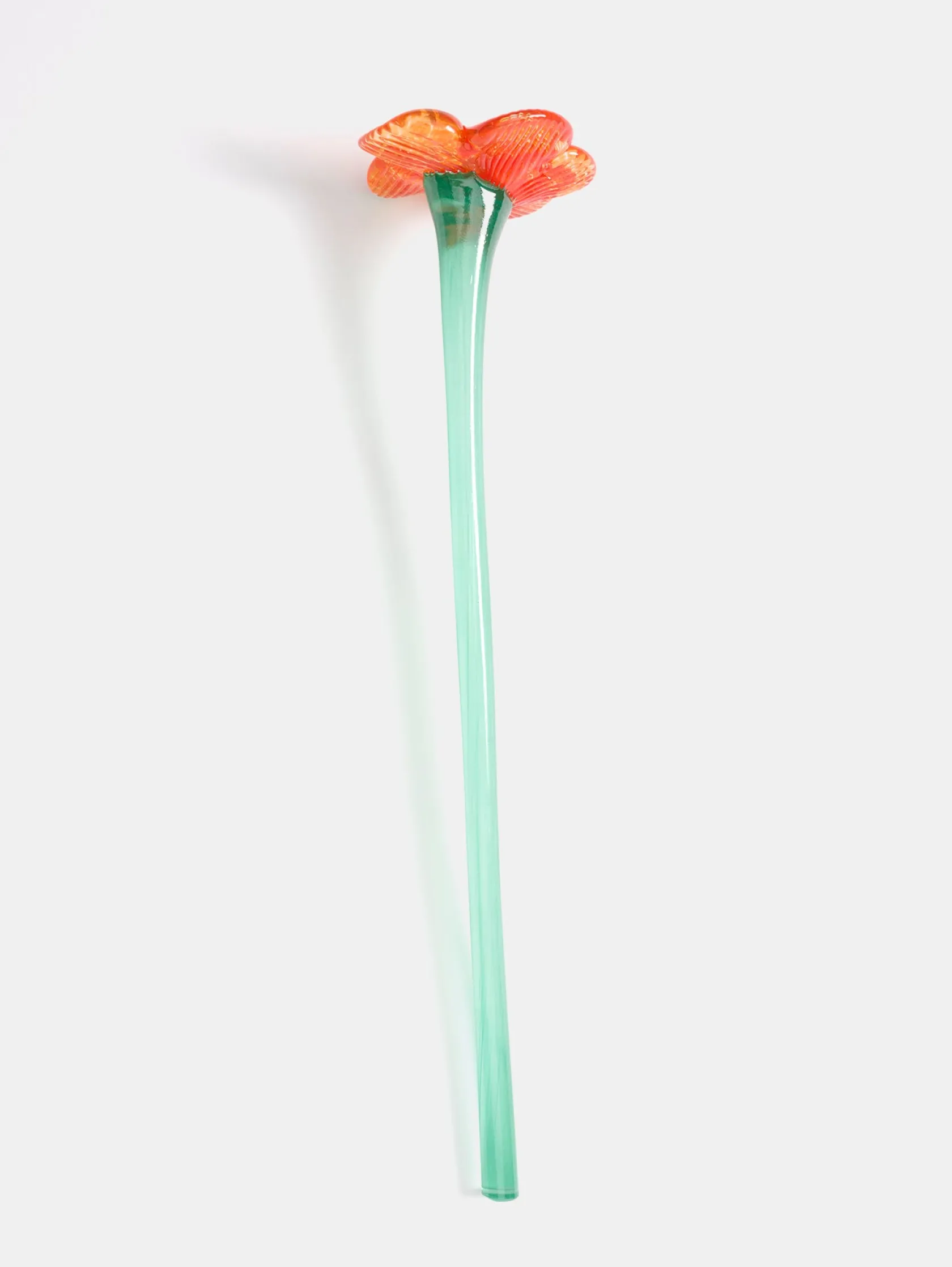 HOFF Decoración|Decoración^MOUTHBLOWN CRYSTAL FLOWER ORANGE