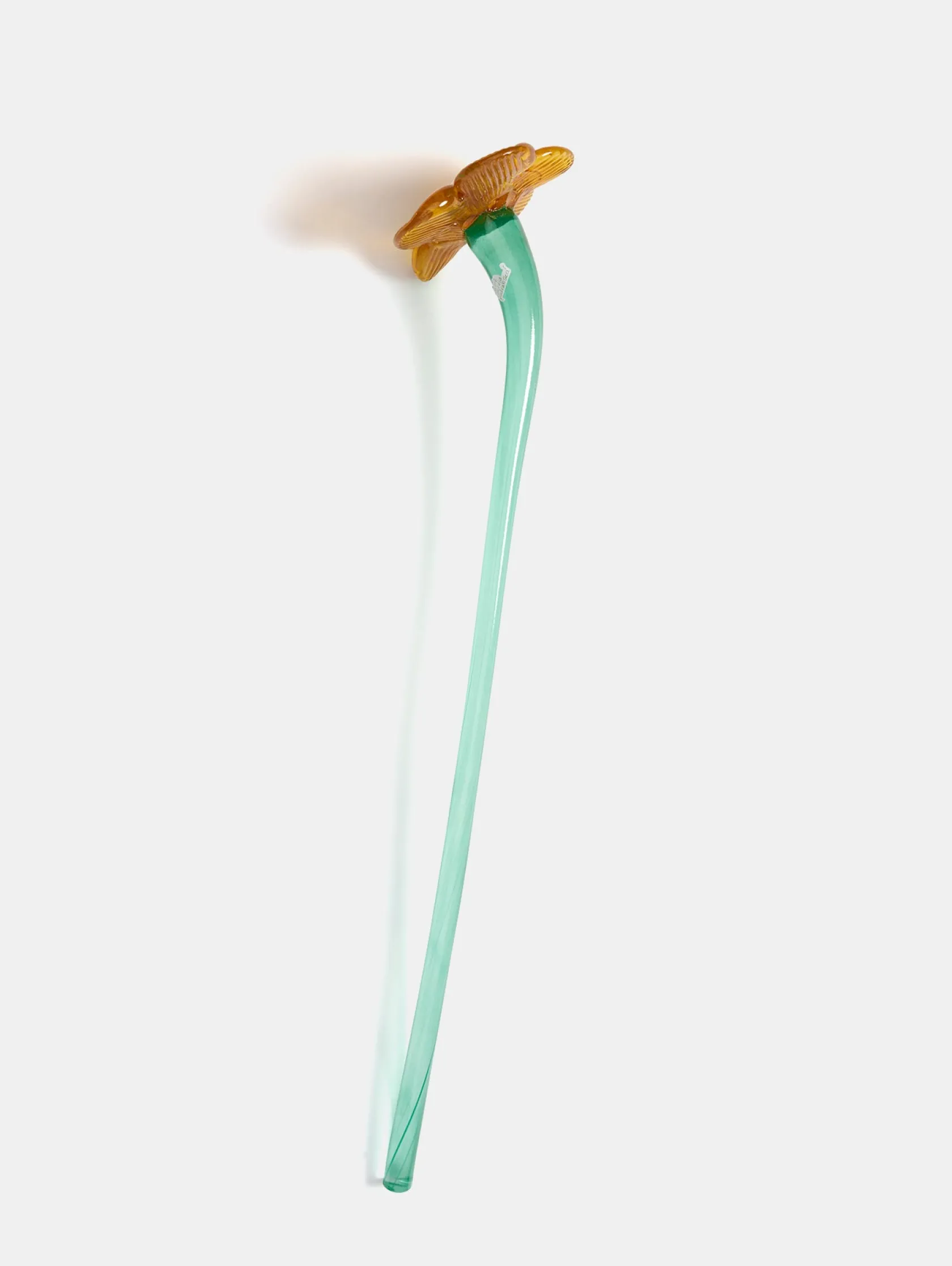 HOFF Decoración|Decoración^MOUTHBLOWN CRYSTAL FLOWER MUSTARD