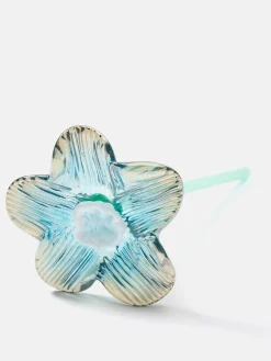 HOFF Decoración|Decoración^MOUTHBLOWN CRYSTAL FLOWER SILVER