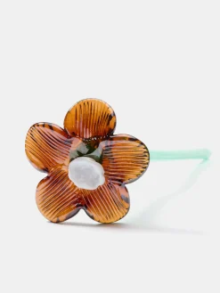 HOFF Decoración|Decoración^MOUTHBLOWN CRYSTAL FLOWER BROWN