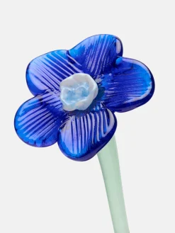 HOFF Decoración|Decoración^MOUTHBLOWN CRYSTAL FLOWER BLUE