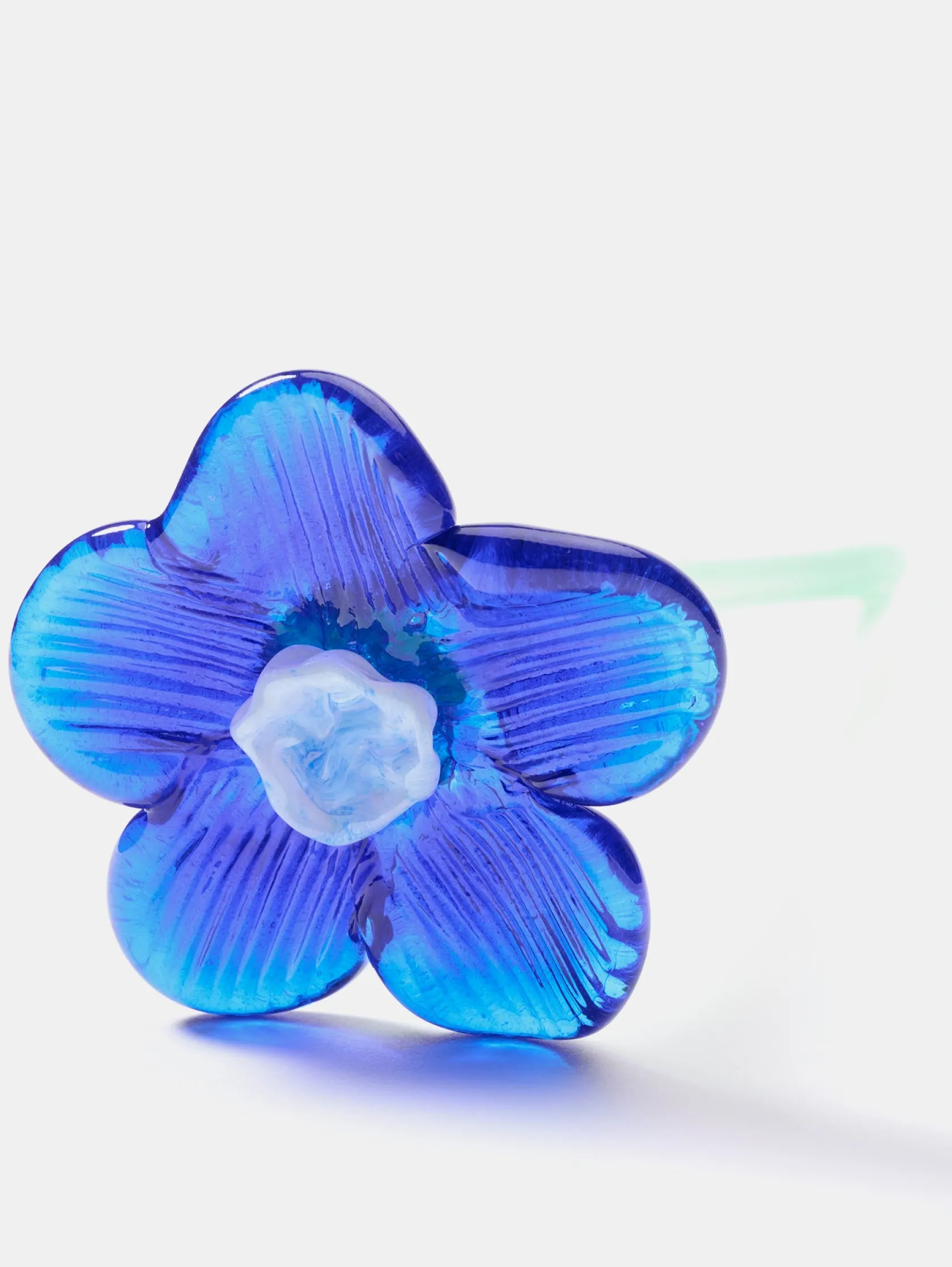 HOFF Decoración|Decoración^MOUTHBLOWN CRYSTAL FLOWER BLUE